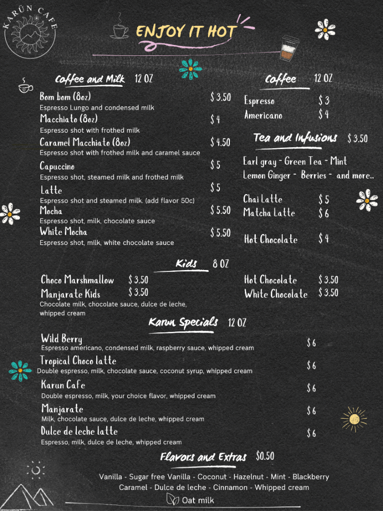 Hot Menu